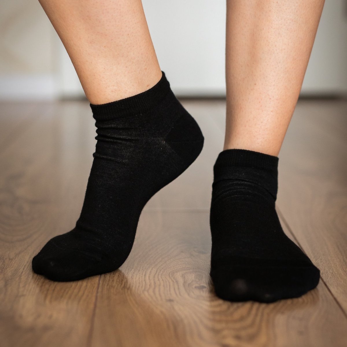 Nizke bombažne nogavice - Black (3 pack) - slika 2