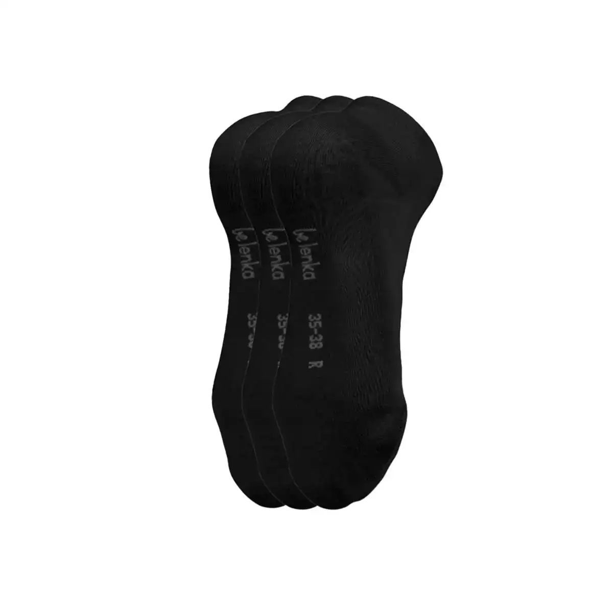 Nizke bombažne nogavice - Black (3 pack) - slika 4
