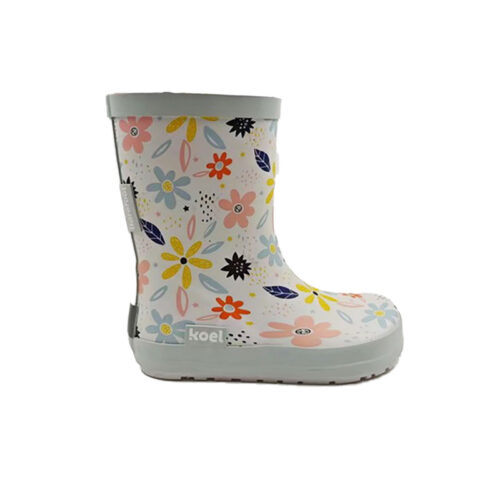 Wellie Bare - White Flowers