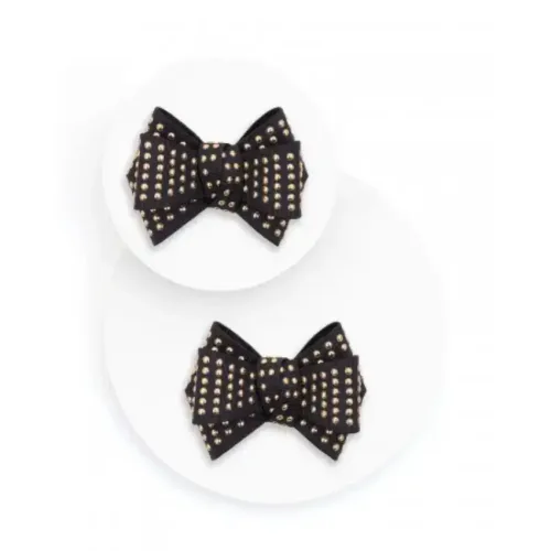 Sponke s pentljo z zakovicami - Black