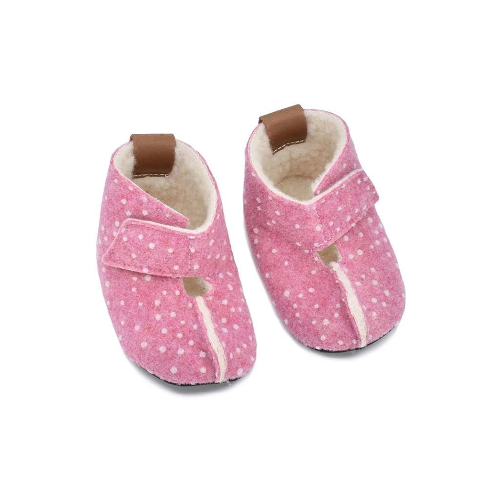 Kaku otroški volneni copati - Pink Dots - slika 2
