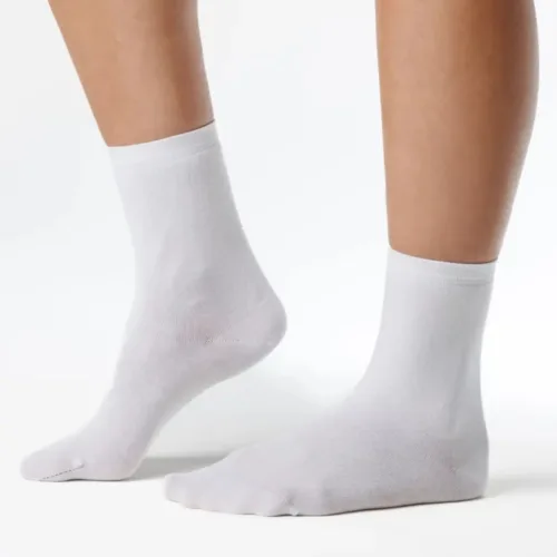 Nogavice Smooth Classic - White