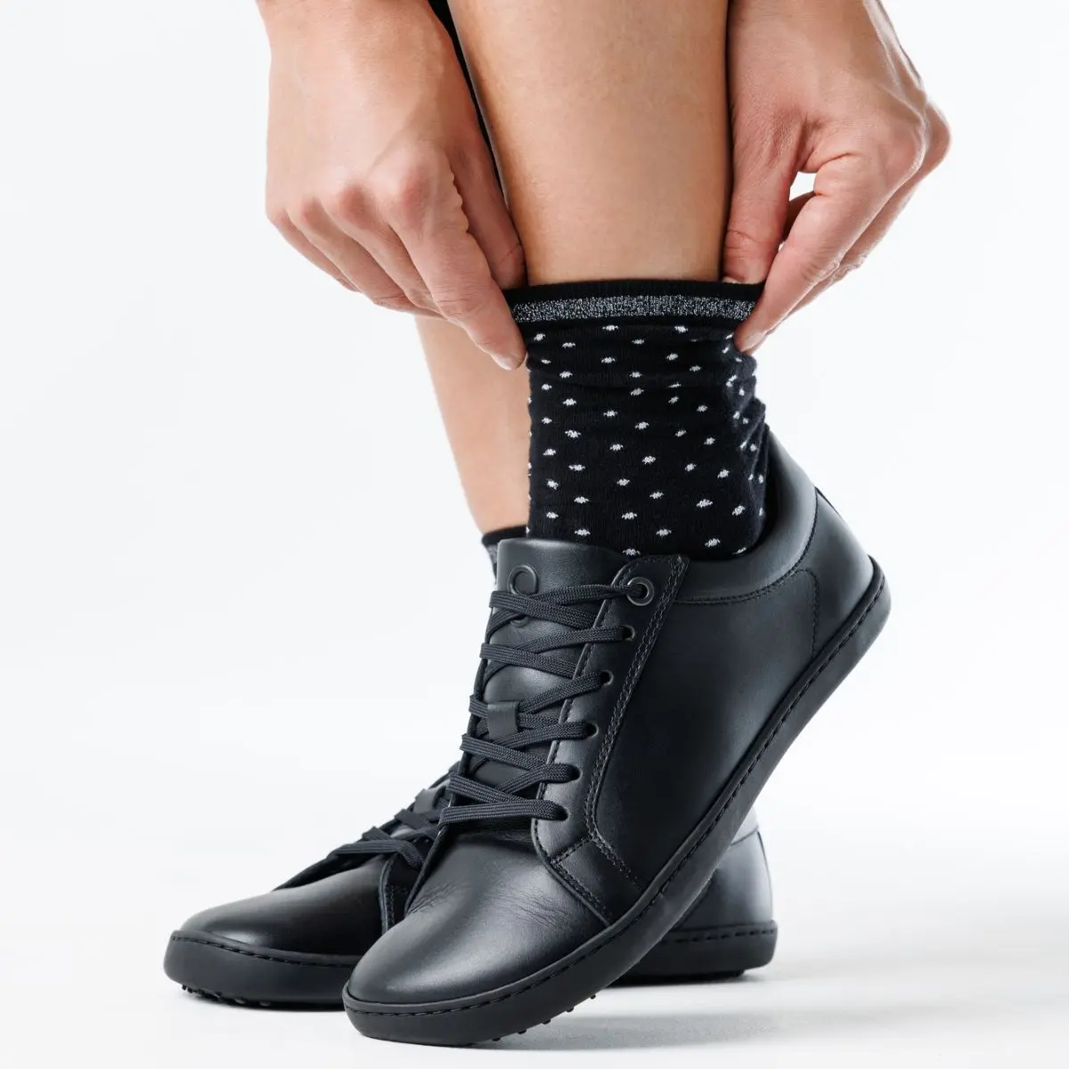Nogavice Stardust Dots - Black - slika 2