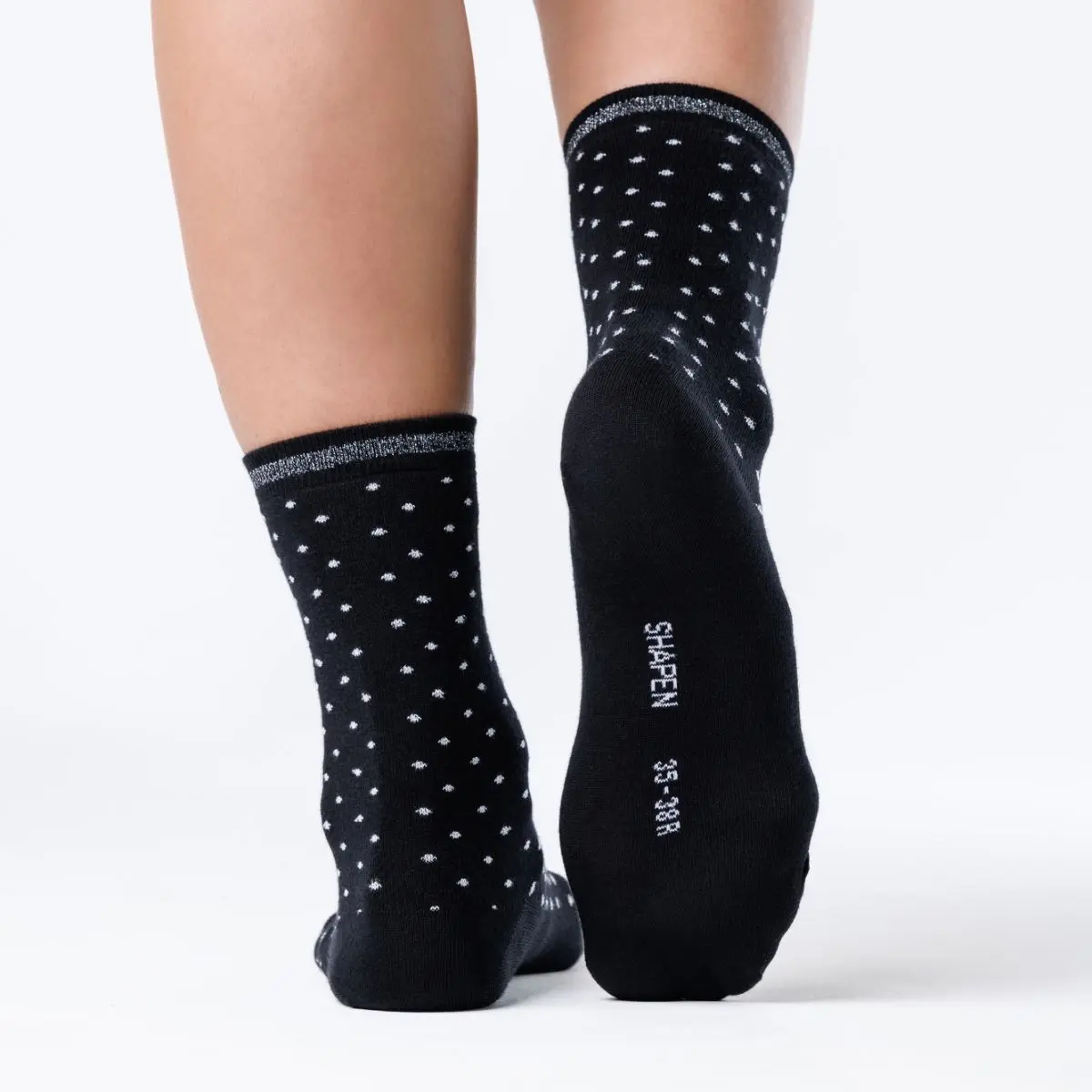 Nogavice Stardust Dots - Black - slika 4